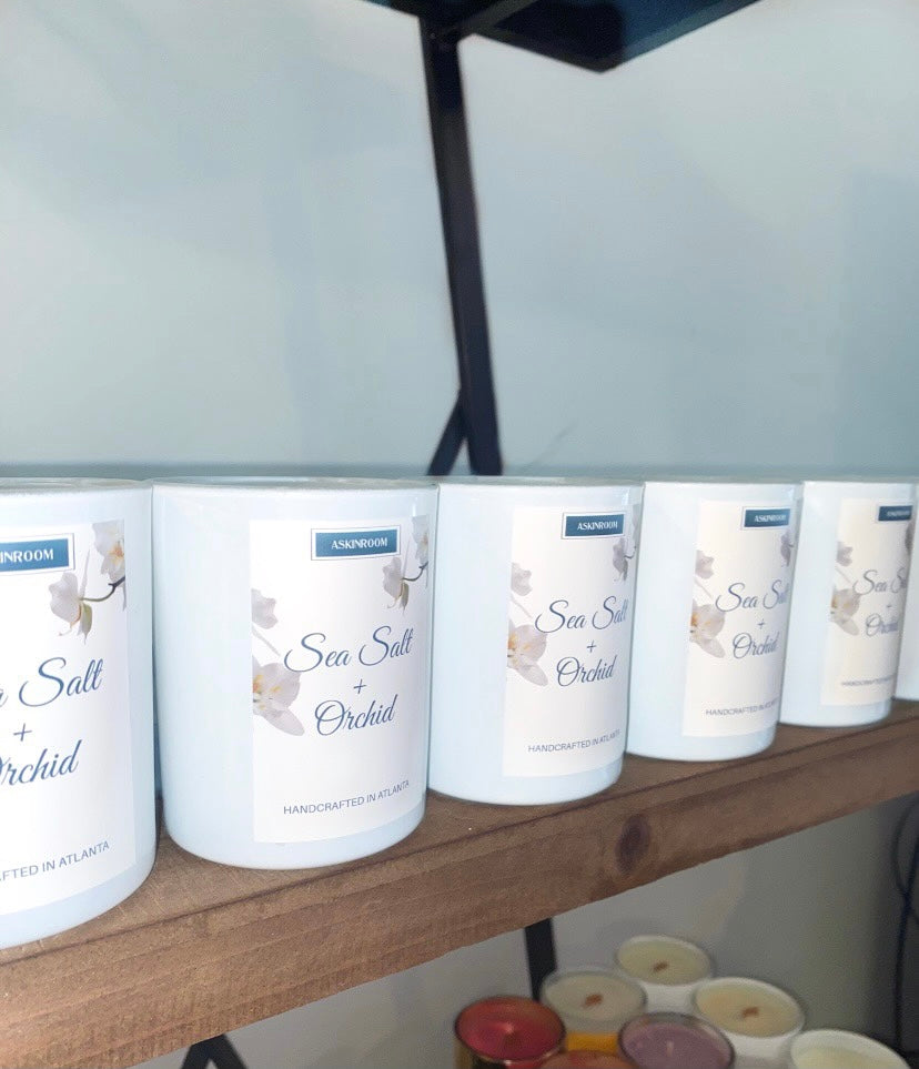 Sea Salt + Orchid Candle