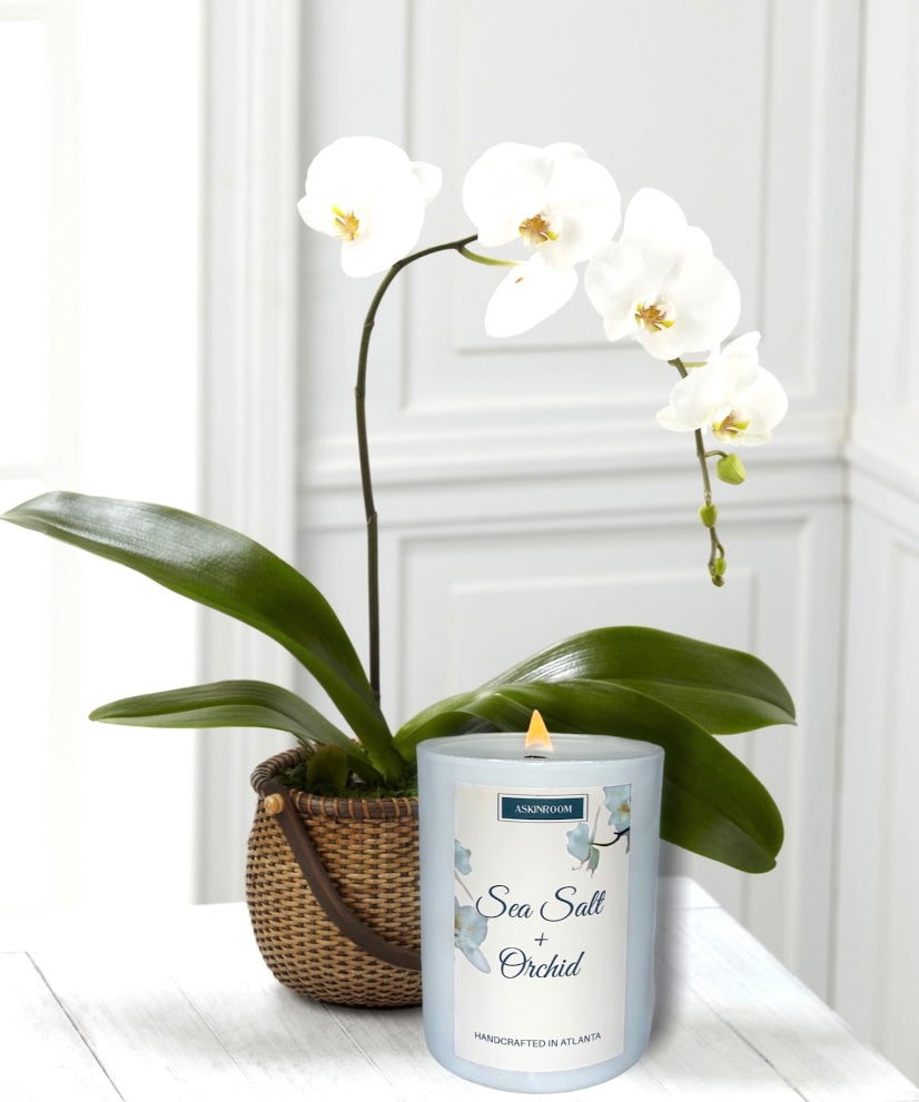 Sea Salt + Orchid Candle
